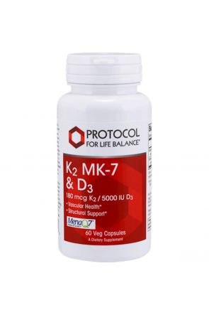 維生素D3+K2 K2 MK-7 & D3 (60 vegcaps)