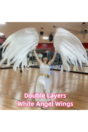 純白天使翼 (雙層) Pure White Angel Wings 〔下單後製作約2-3週後寄出〕
